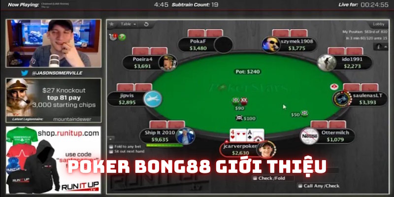 Sơ lược về khái niệm Poker Bong88